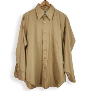 Arrow Pointed Collar 70s Button Up L